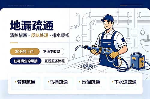 锦州地漏疏通